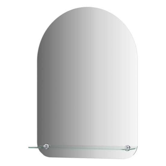 Mirror with shelf 50x70 cm, rounded BY 0510