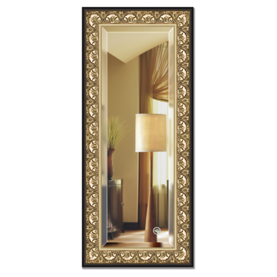 Mirror with frame gold