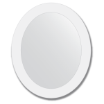 ovalus vonios veidrodis