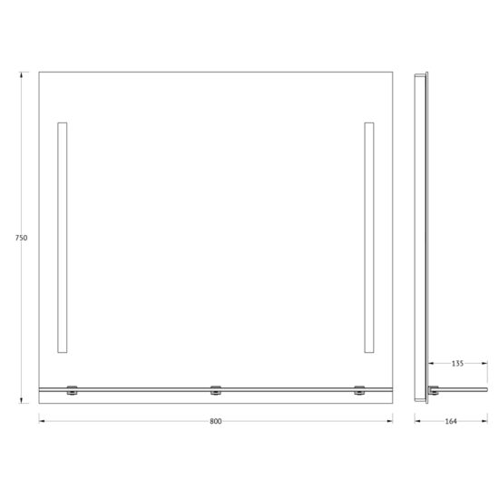 Veidrodis su apšvietimu