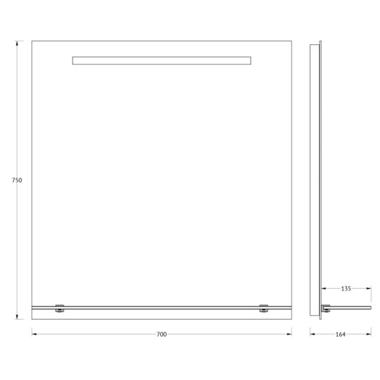 Veidrodis su apšvietimu
