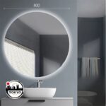 Apvalus 80 cm veidrodis su apsvietimu