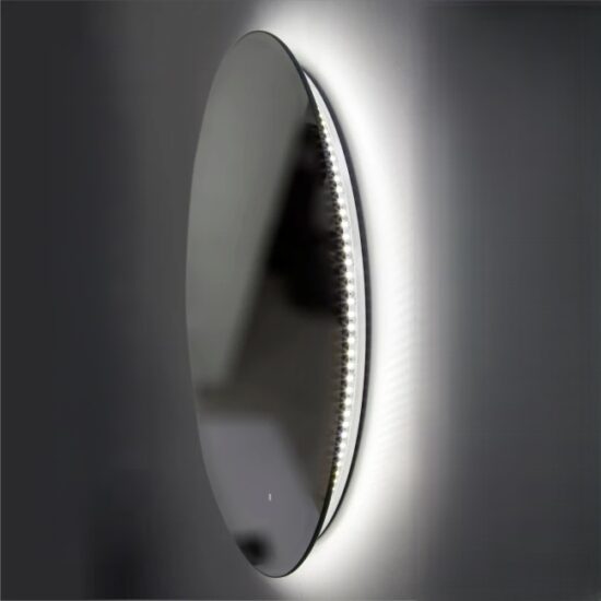 Apvalus veidrodis su apšvietimu