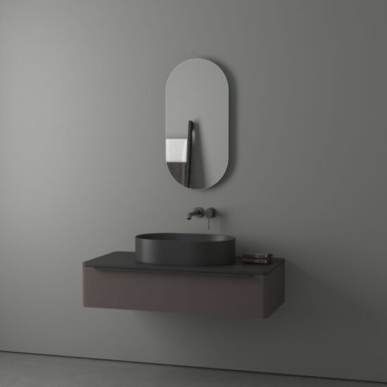 Ovalus veidrodis 40x80