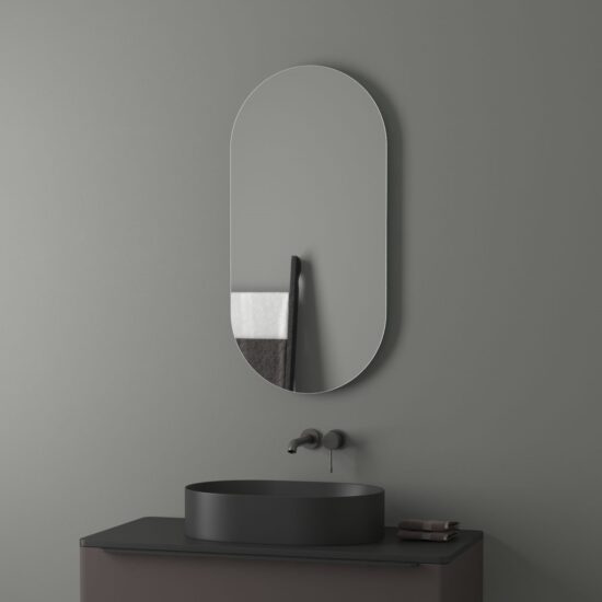 Oval mirror 50x100