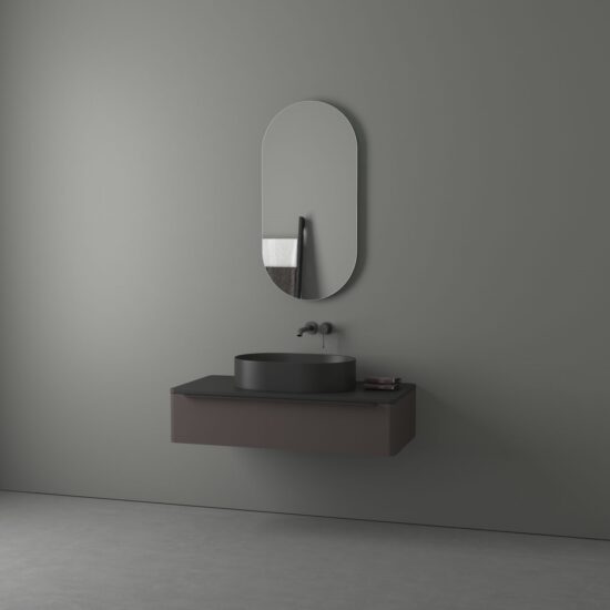 Oval mirror 50x100