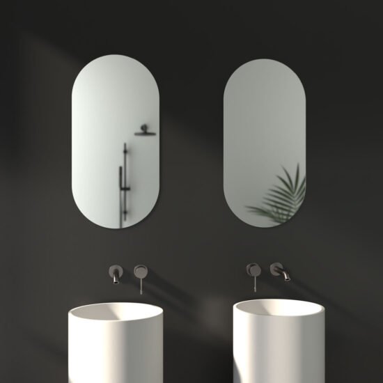 Ovalus veidrodis 40x80