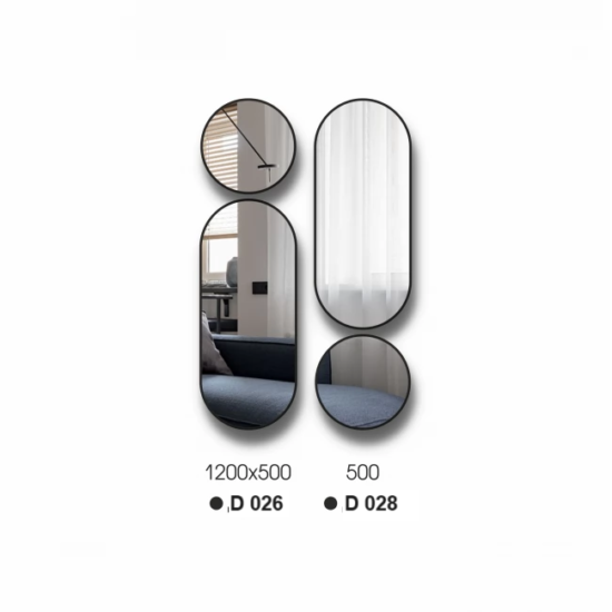 Veidrodziai su juodu remu