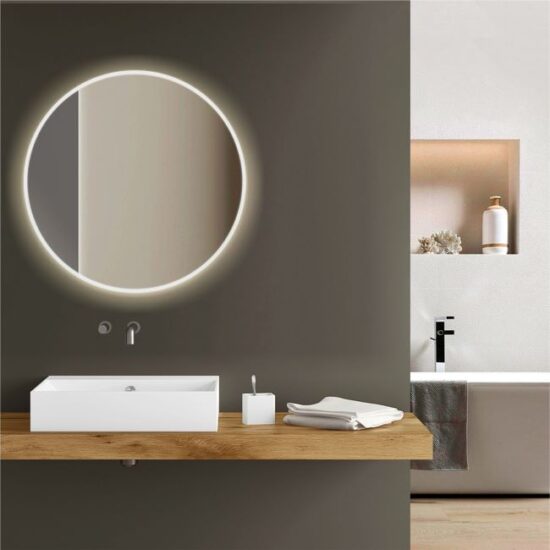 Round 50 cm mirror with LED