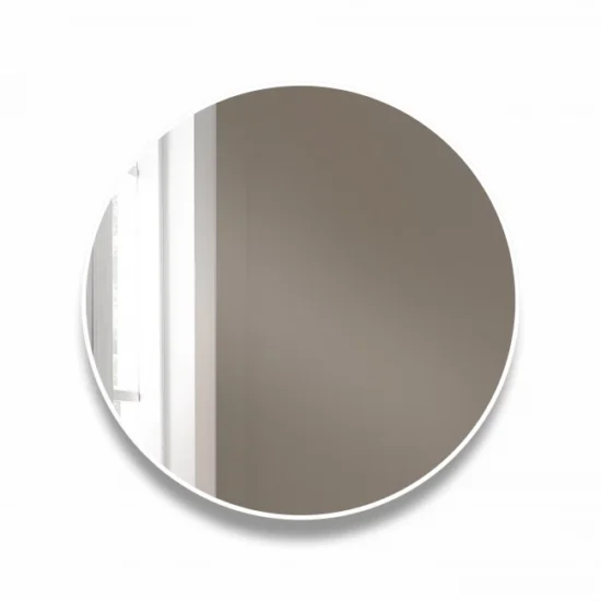 Round mirror with white frame 90