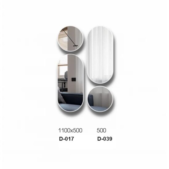 Apvalus veidrodžiai su baltu remu