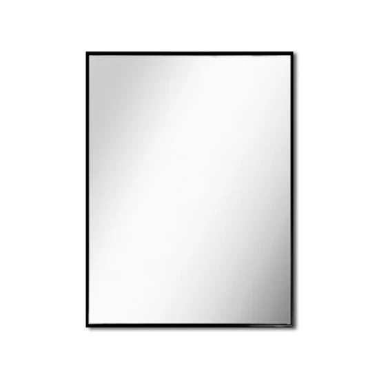 Veidrodis su juodu aliuminio remeliu