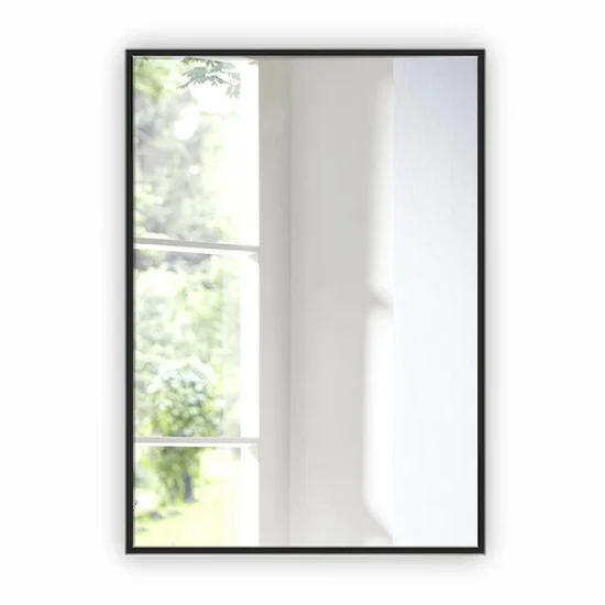 Mirror with black aluminium frame