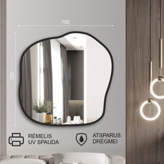 Irregularly shaped mirror