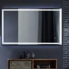 Mirror with backlight and black frame 100x60