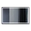 Mirror with backlight and black frame 100x60