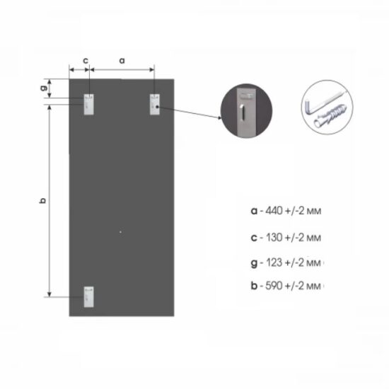 Veidrodis su juodu remeliu 70x150