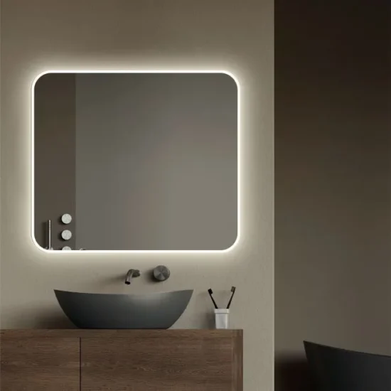 Mirror with rounded corners 80x60