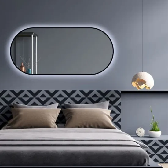 Ovalus veidrodis su LED 110x50