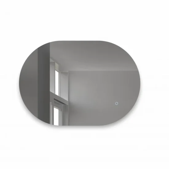 Oval mirror with backlight