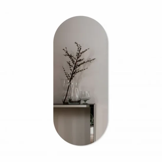 Oval mirror with backlight 120x50