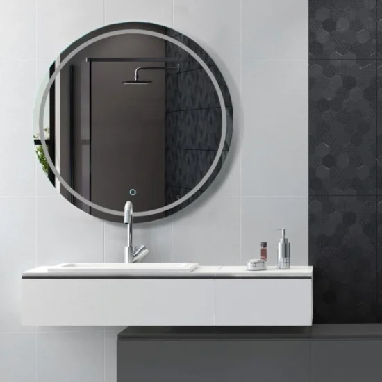 Apvalus veidrodis su apsvietimu 70 cm