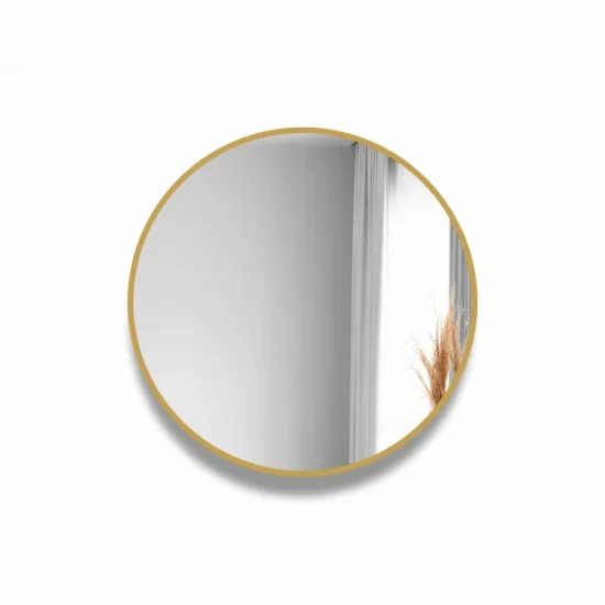 Round mirror 50 cm gold