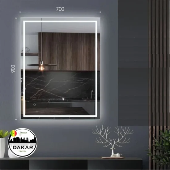 Veidrodis su apsvietimu 90x70