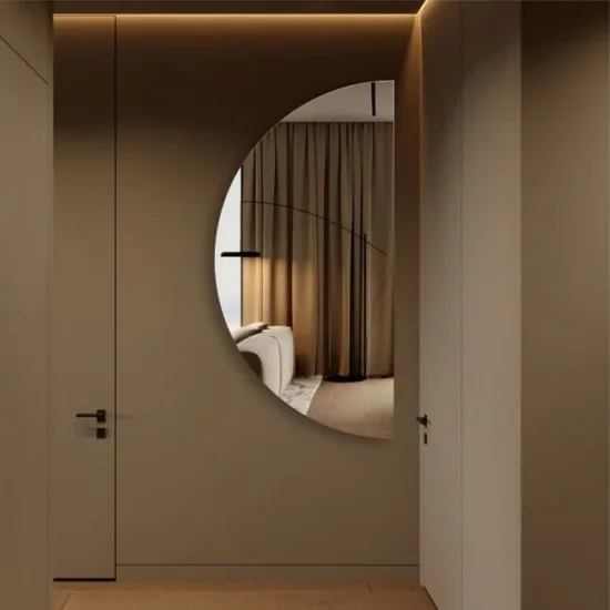 Hemispherical mirror 70x140 cm