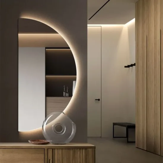 Hemispherical mirror 54x108 cm