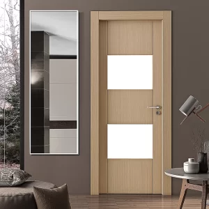 Veidrodis su baltu remeliu 60x180 cm