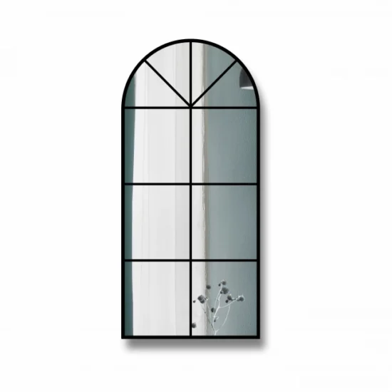 Veidrodis su juodu remu