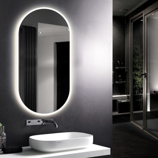 Oval mirror 40x80