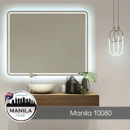 Mirror with rounded corners 100x80