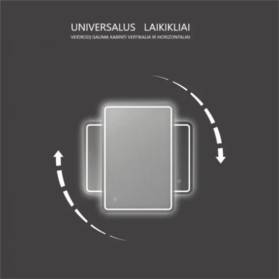 Veidrodis uzapvalintais kampais