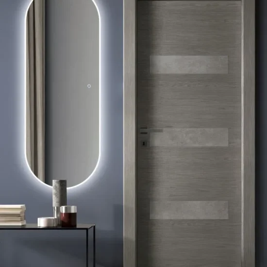 Oval mirror with backlight 50x135