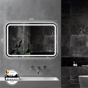 Veidrodis su apsvietimu 80x60