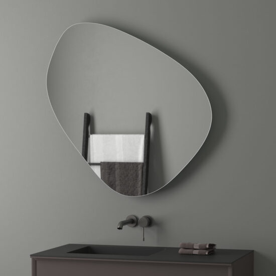 Irregular mirror with led