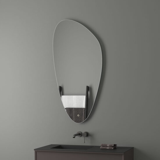 Irregular mirror with backlight