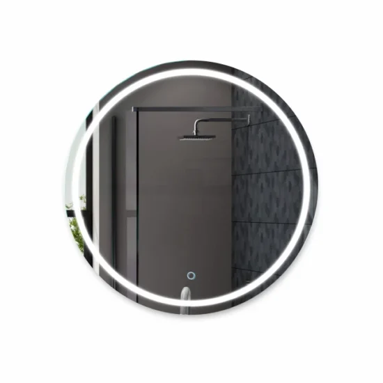 Apvalus veidrodis su apsvietimu