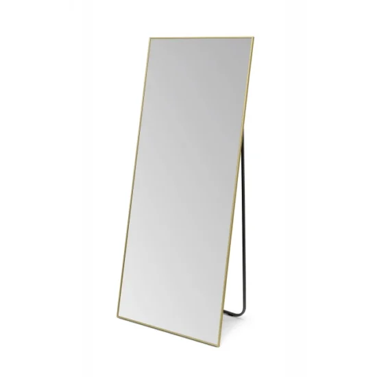 Mirror with gold-coloured frame