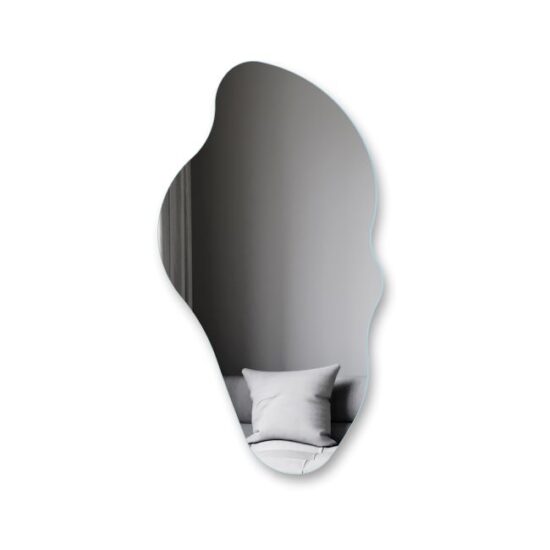 Netaisyklingos formos veidrodis su apsvietimu