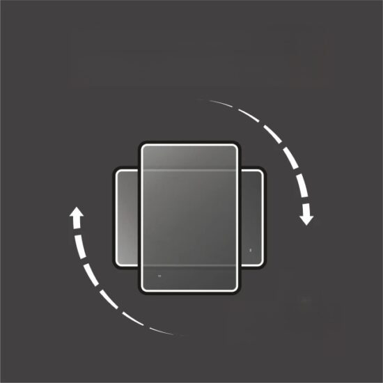 Vonios veidrodis su apšvietimu 100x70