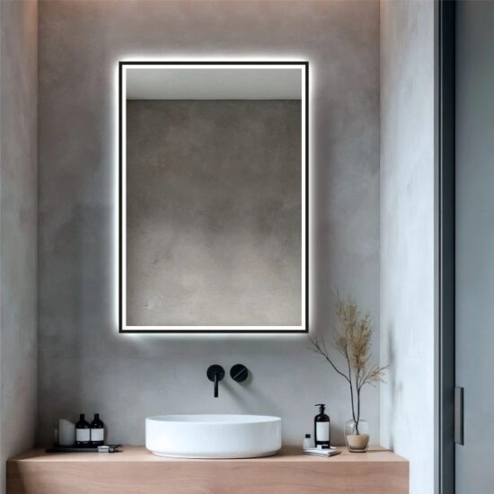 veidrodis su apsvietimu 100x70 cm