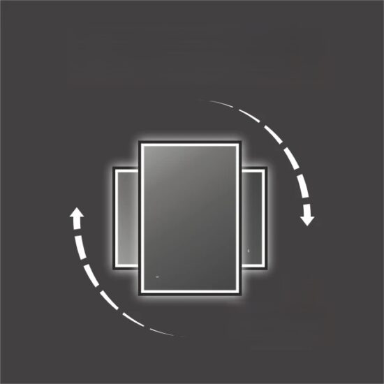 veidrodis su apsvietimu 100x70 cm