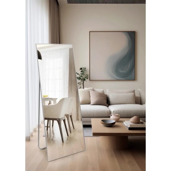 Pastatomas veidrodis su aliuminio remeliu