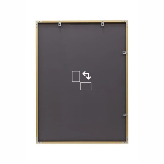 Veidrodis su auksiniu remu 120x60