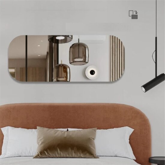 Veidrodis uzapvalintais kampais 40x100 cm