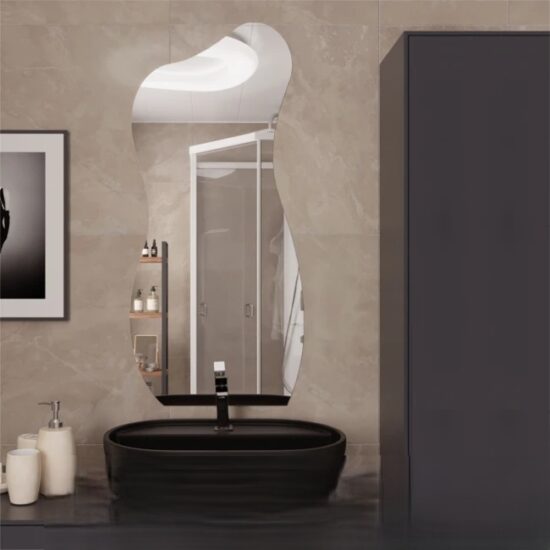 Netaisyklingos formos veidrodis 50x110 cm