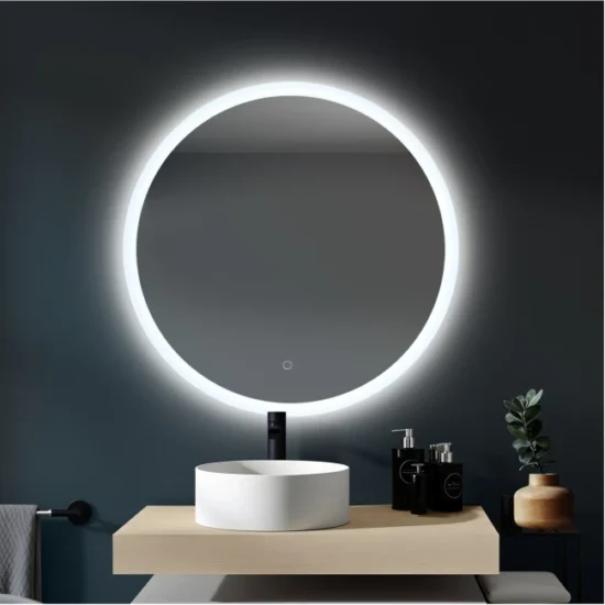 Apavalus veidrodis su apsvietimiu 70 cm